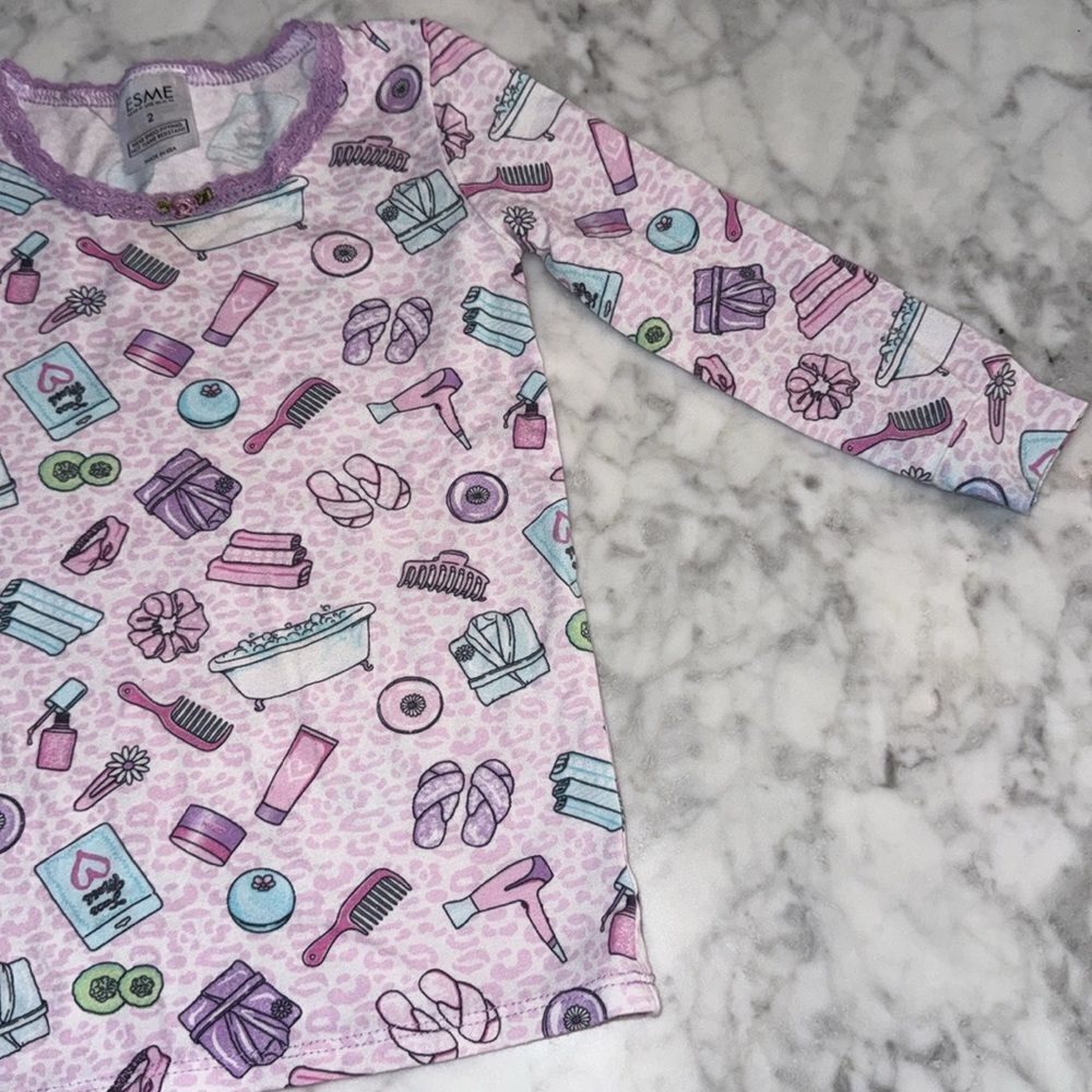 ESME SPA DAY PJ SET 2Y - Picture 4 of 10
